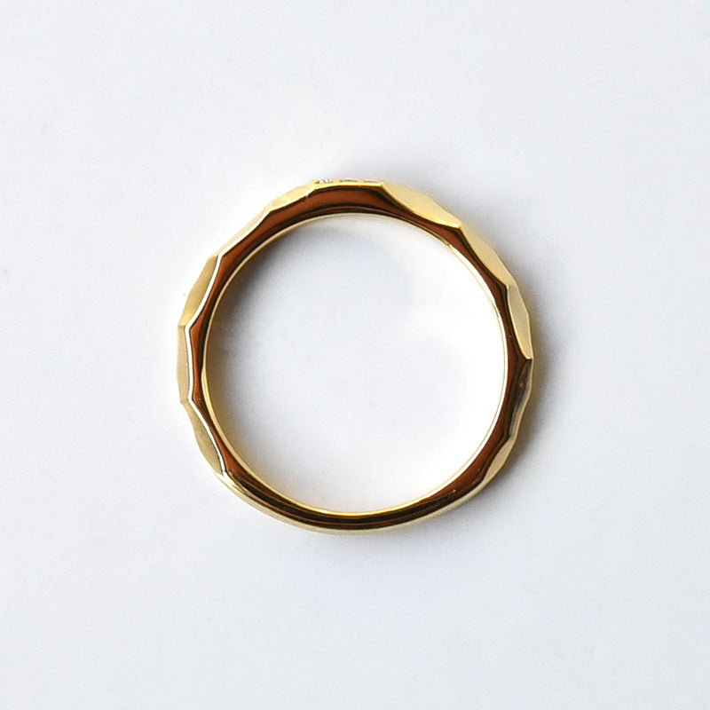3 Diamond Texture Ring