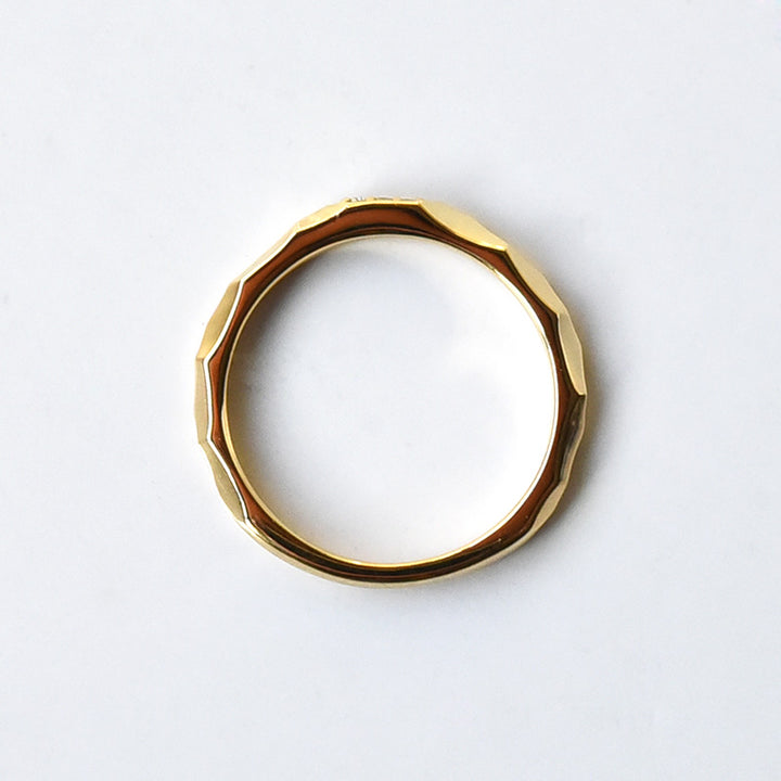 3 Diamond Texture Ring