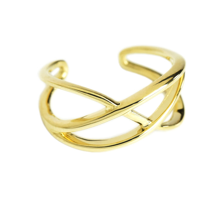 Zig Zag Cuffs Cum Ring