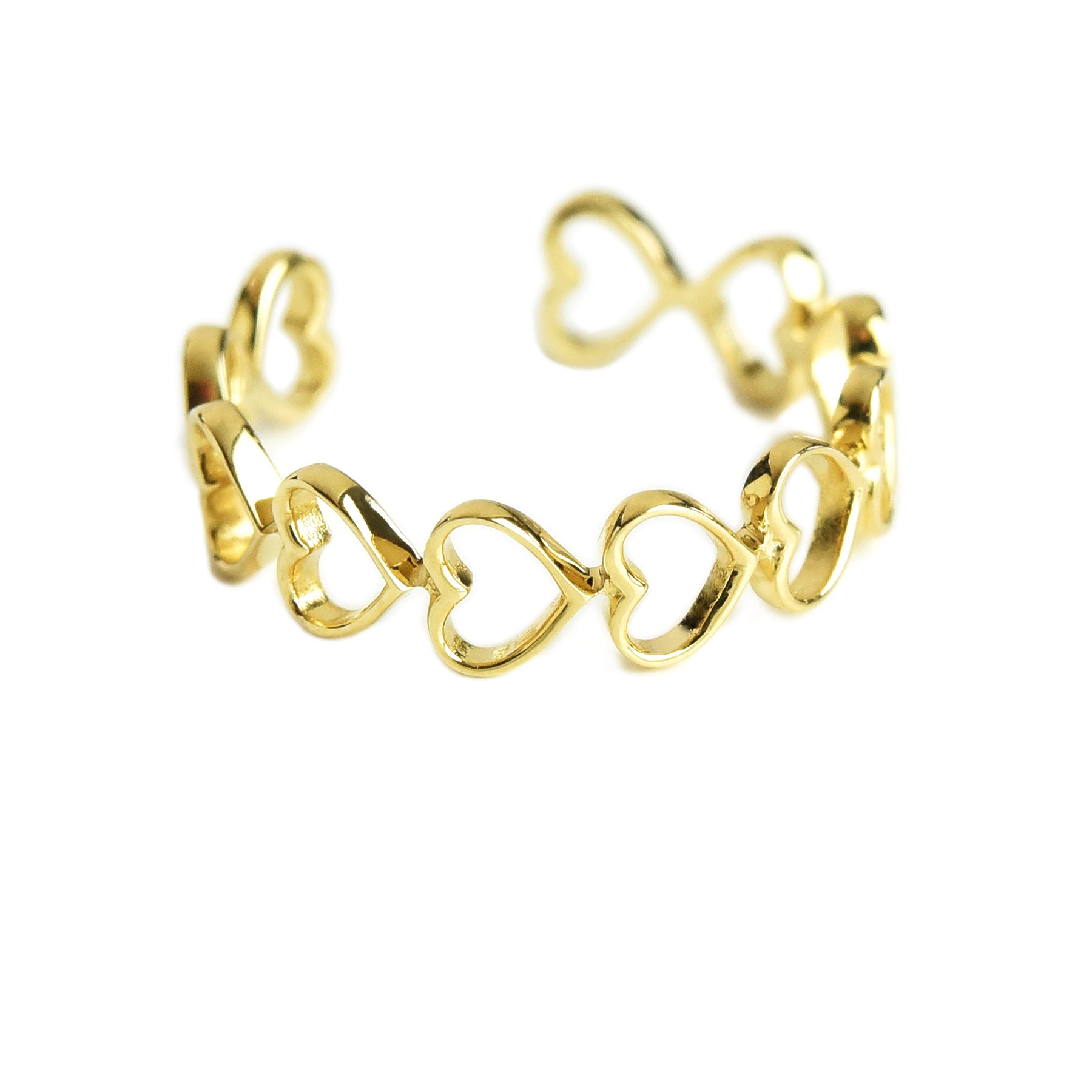 All Hearts Adjustible Ring Cum Cuffs