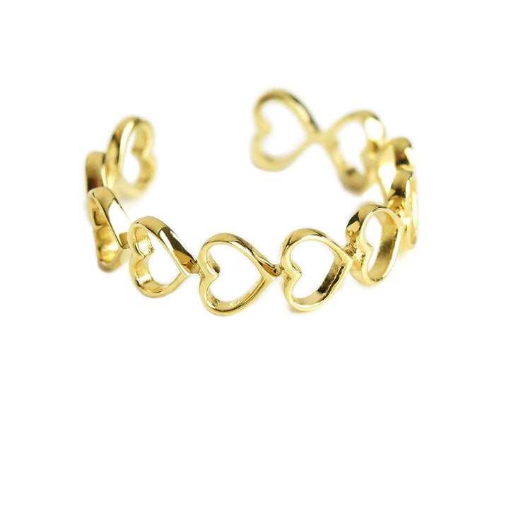 All Hearts Adjustible Ring Cum Cuffs