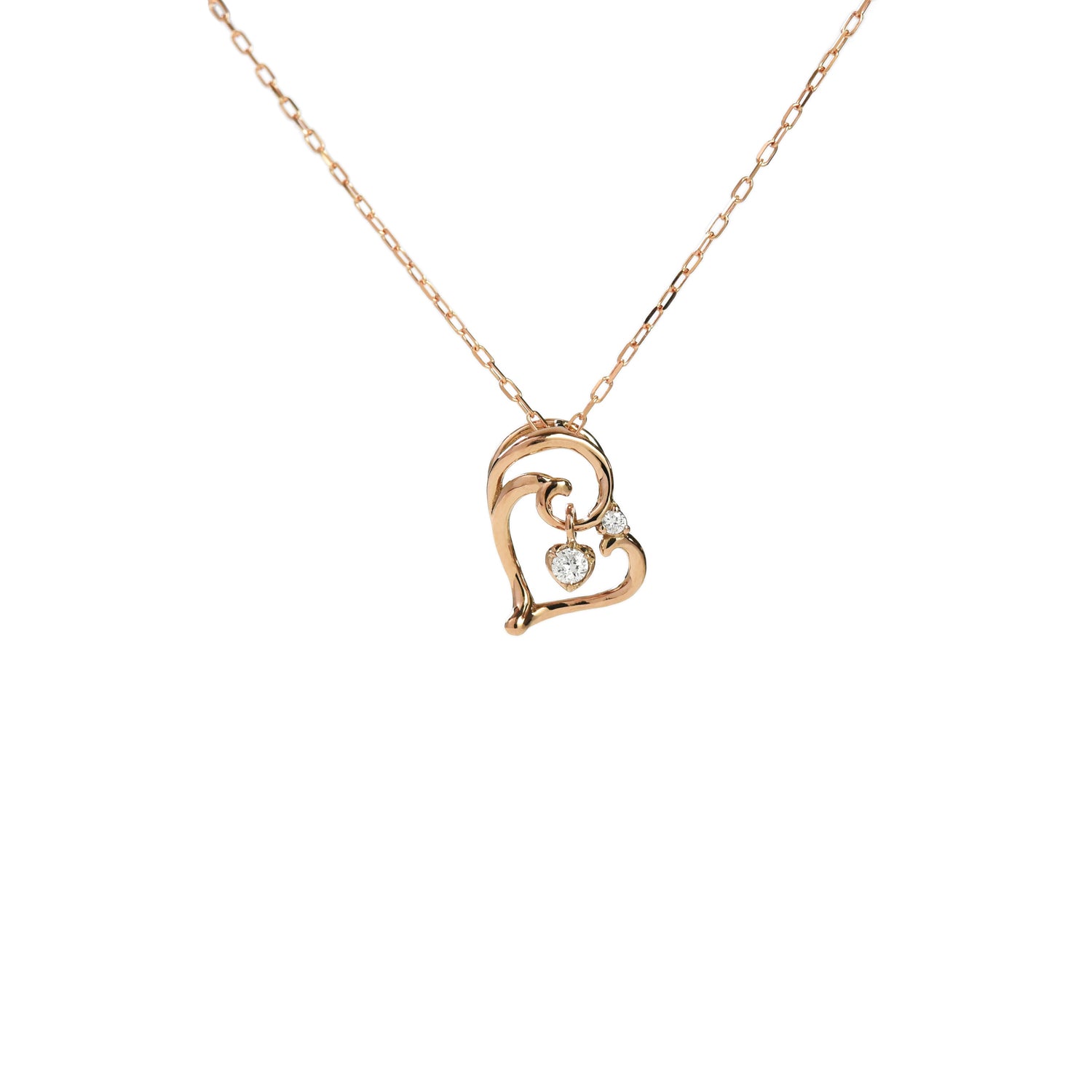 Heart N Diamond Pendant with Chain