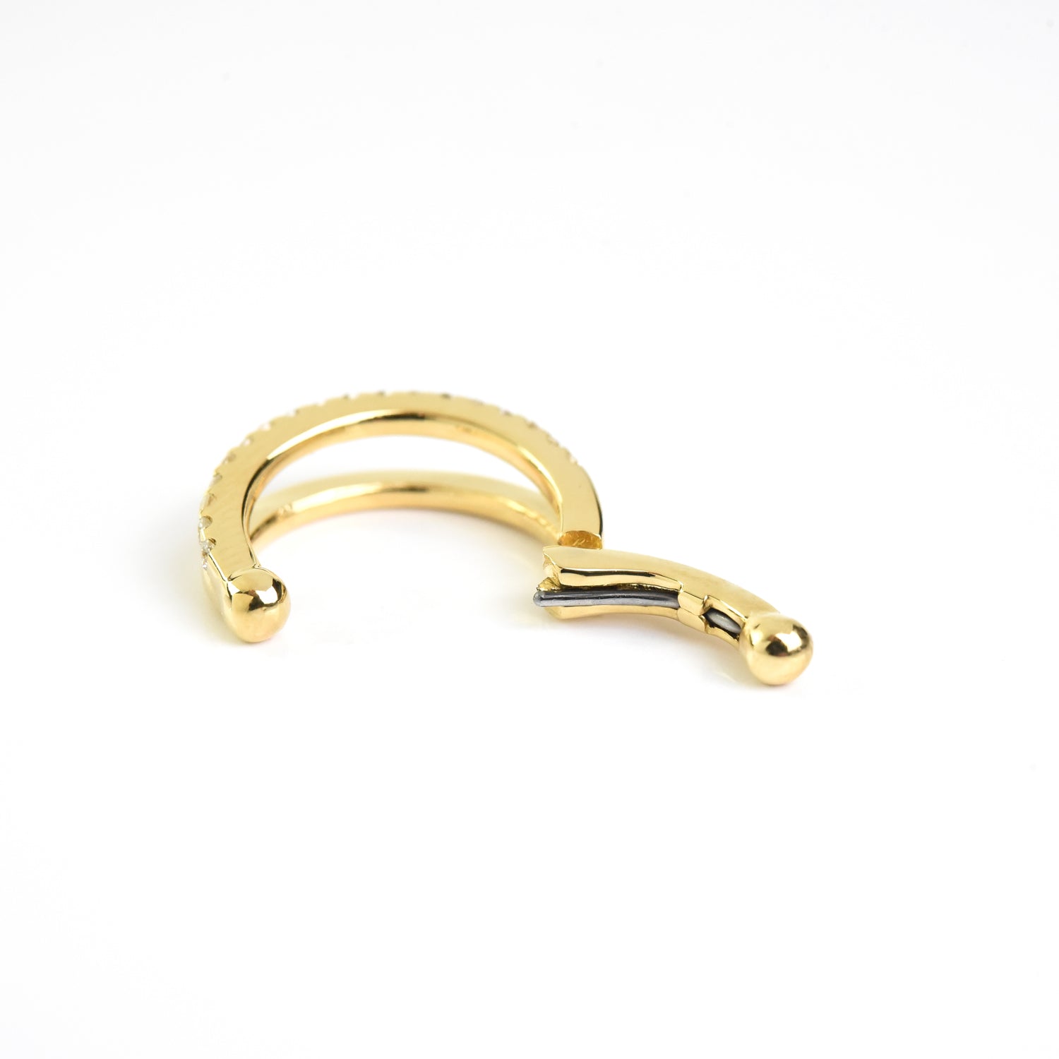 Double Line with Diamonds Cuffs