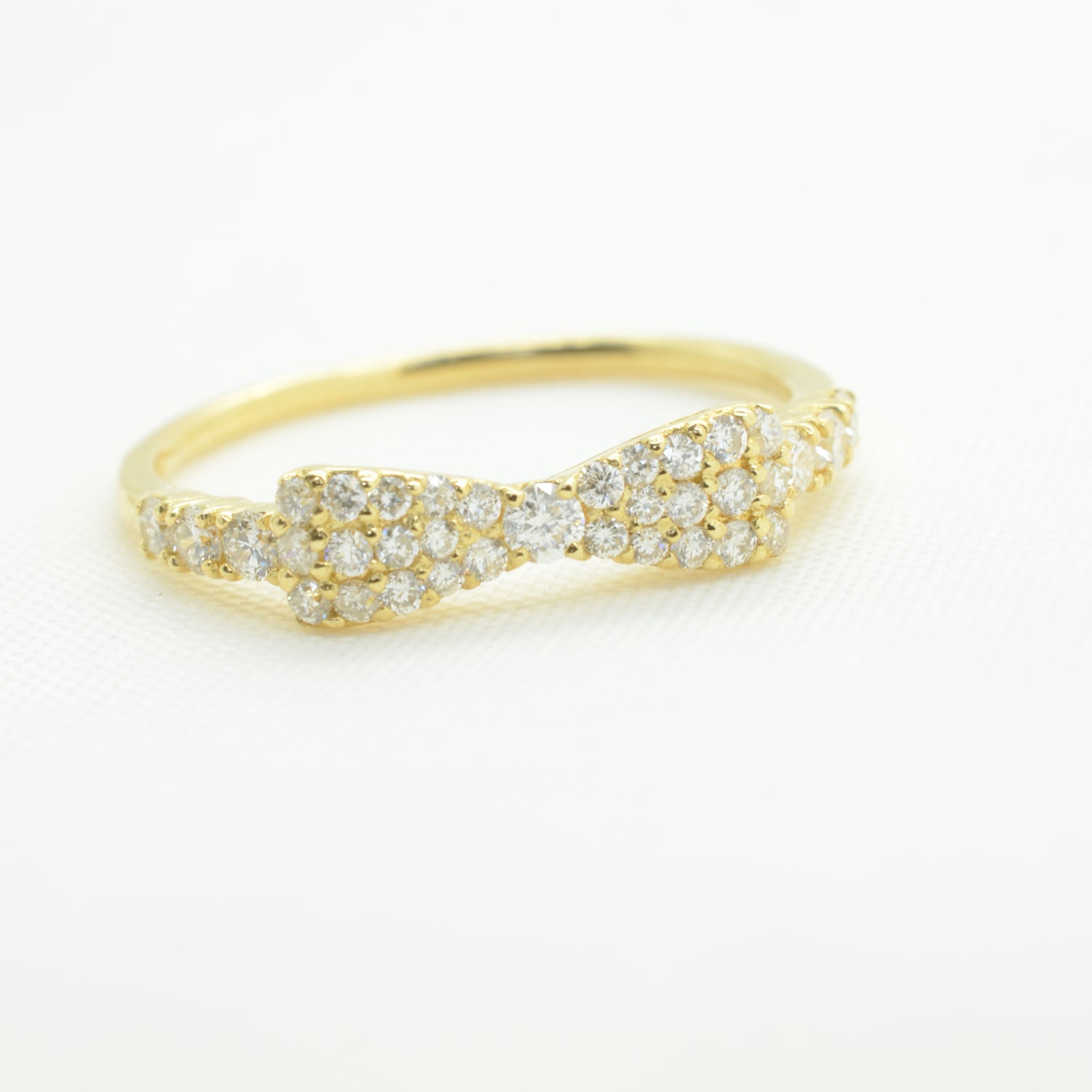 All Diamond Bow Ring