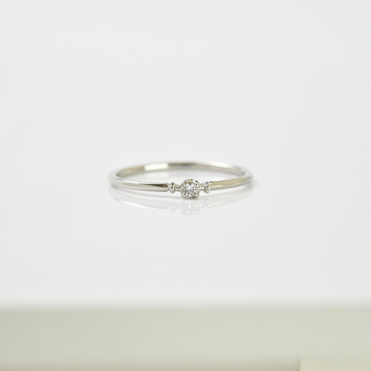 Single Diamond Delicate Ring