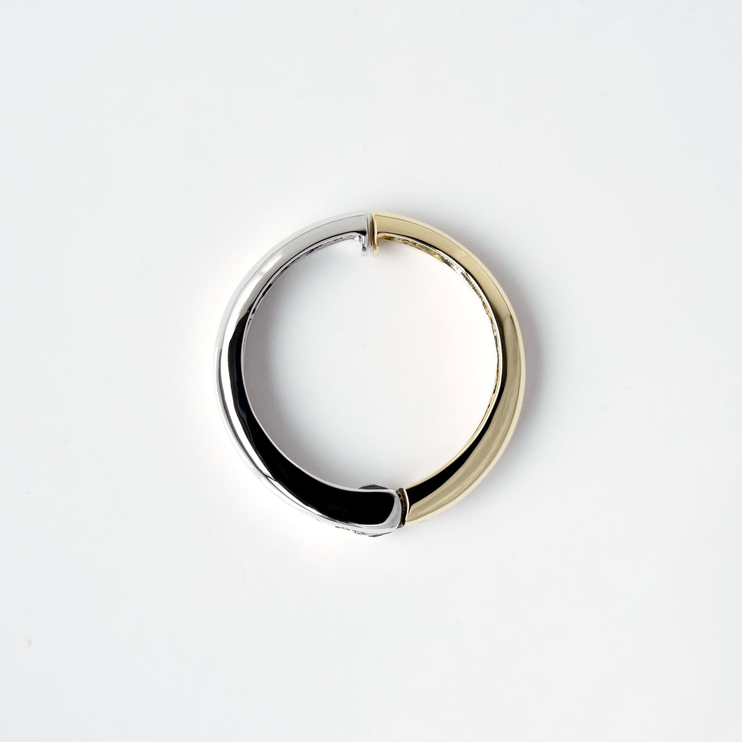 2 Color Round Earrings