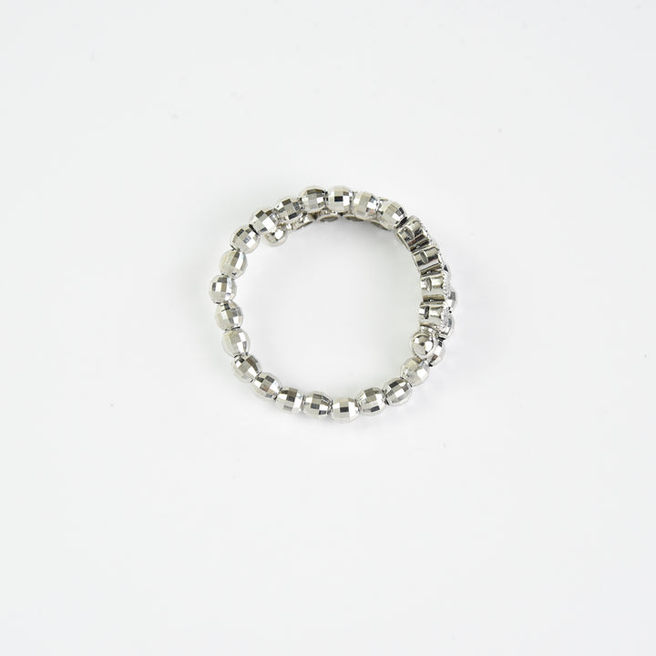 Diamond N Bead Ring