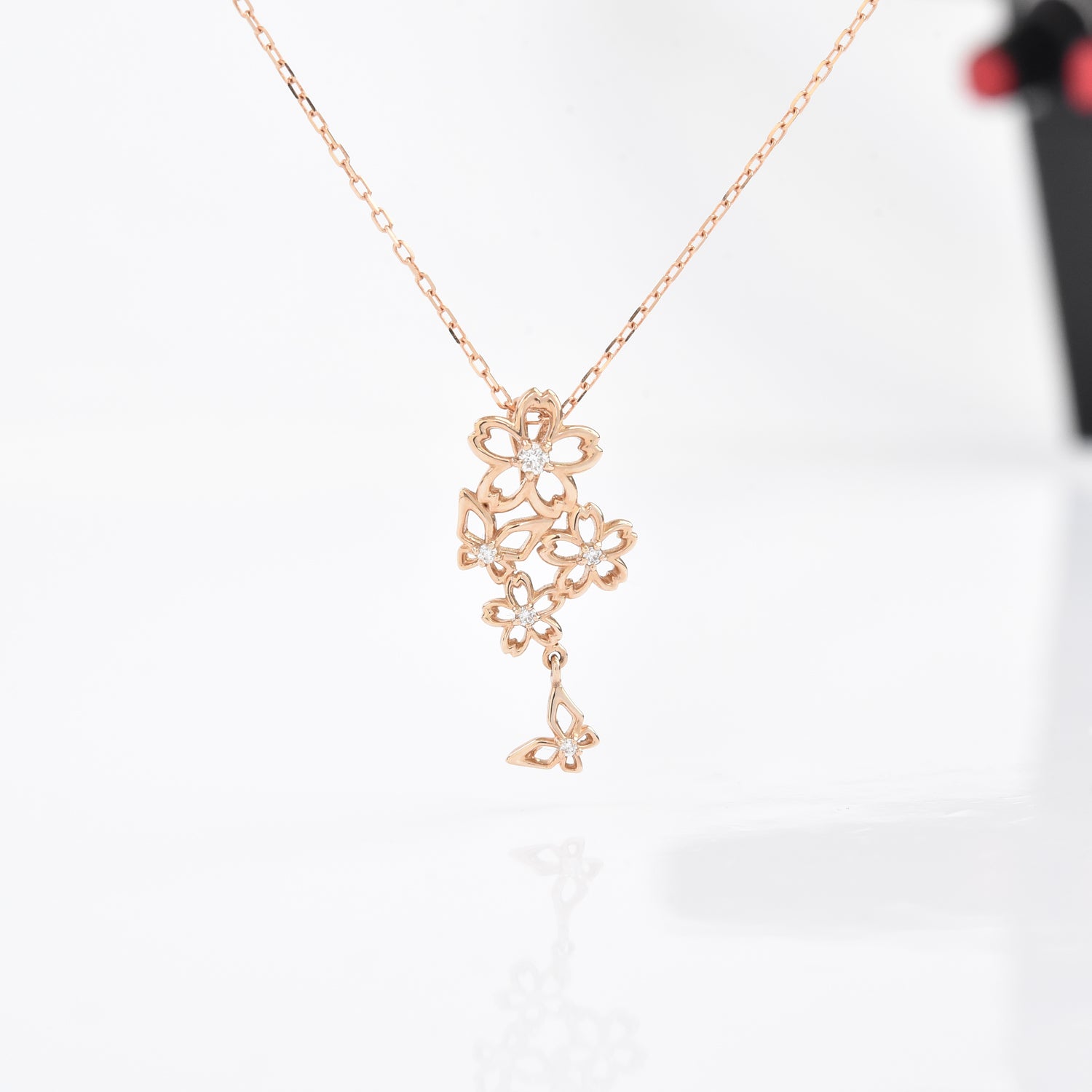 Flower N Butterfly Pendant with Chain