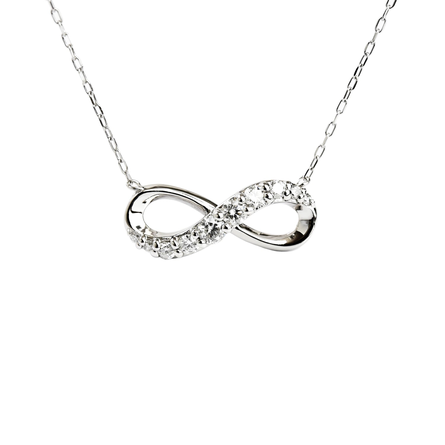 Divine Infinity Diamond Pendant With Chain