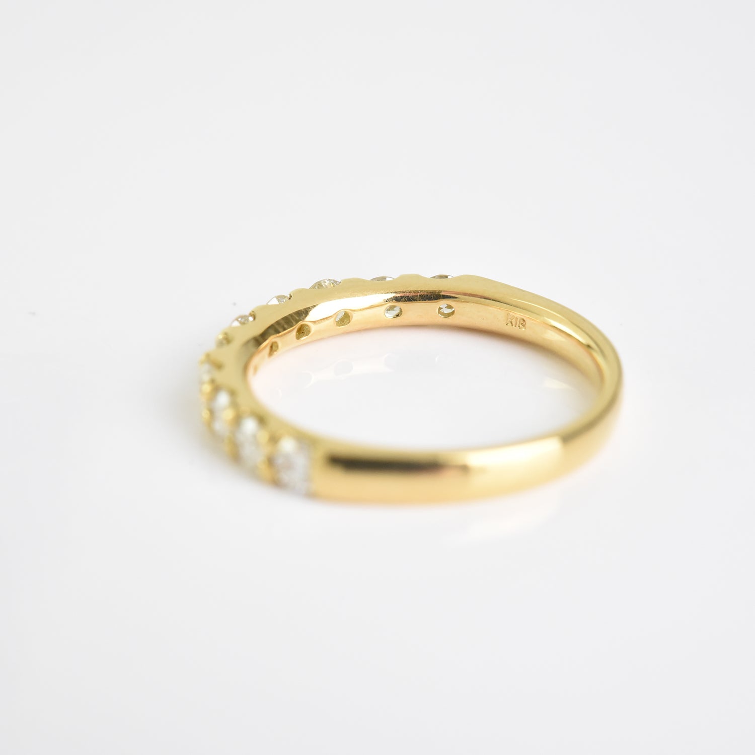 Single Line Diamond Ring