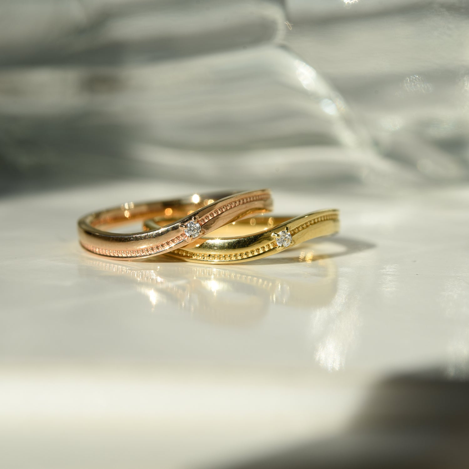 Solitaire S Design Ring