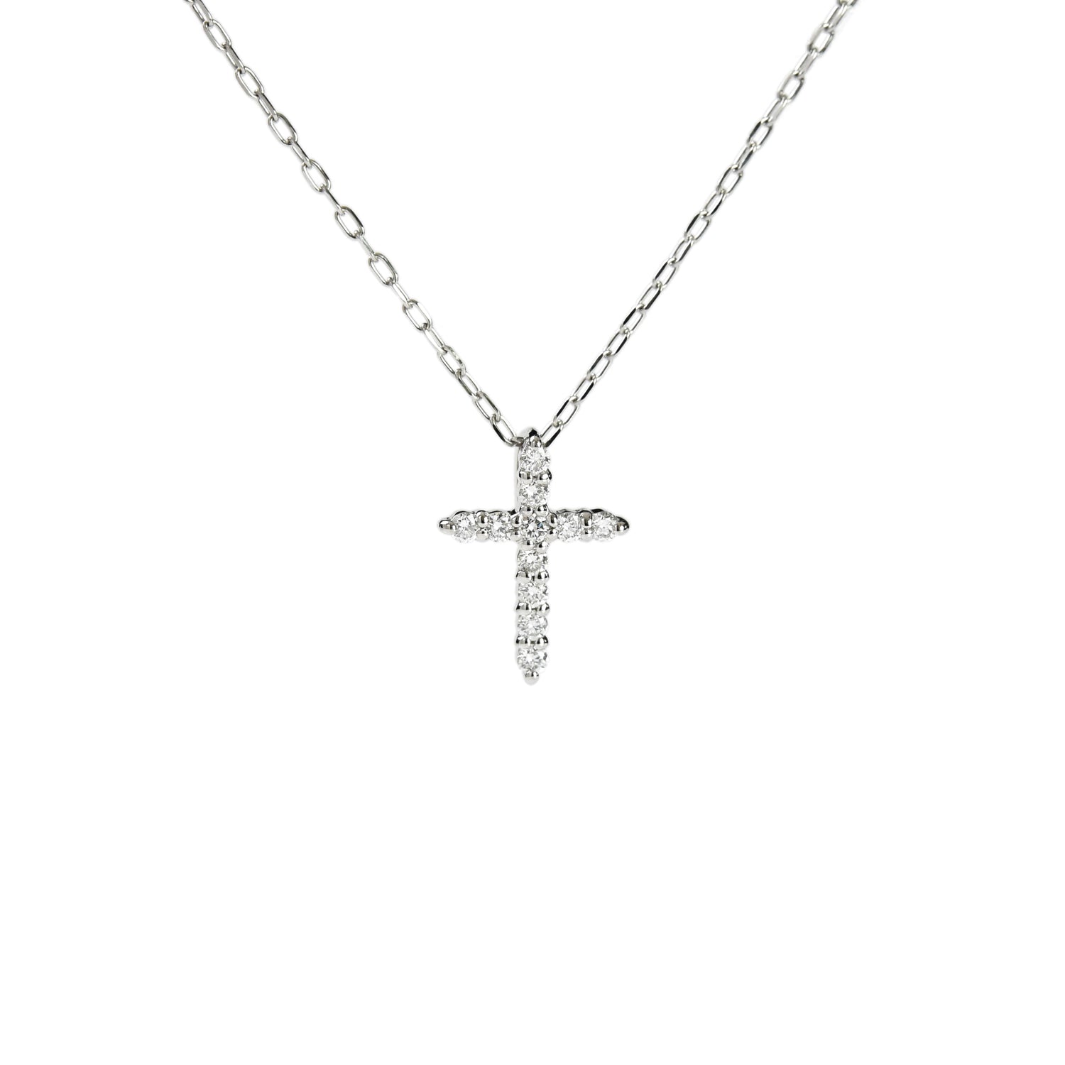 Cross Diamond Pendant with Chain