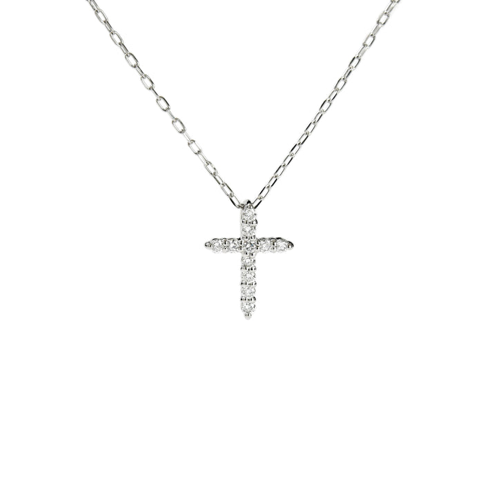 Cross Diamond Pendant with Chain
