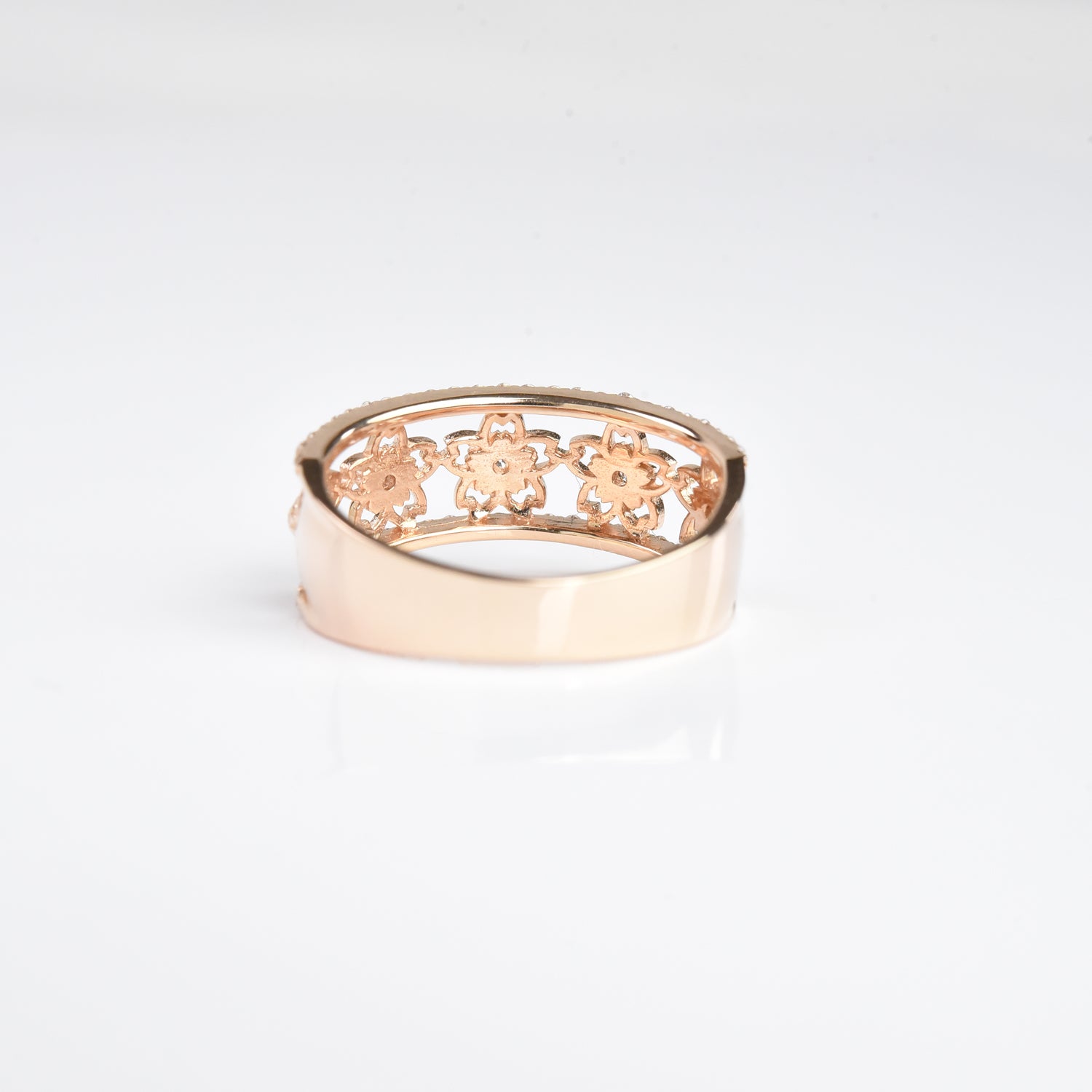 Sakura Flowers N Diamond Ring