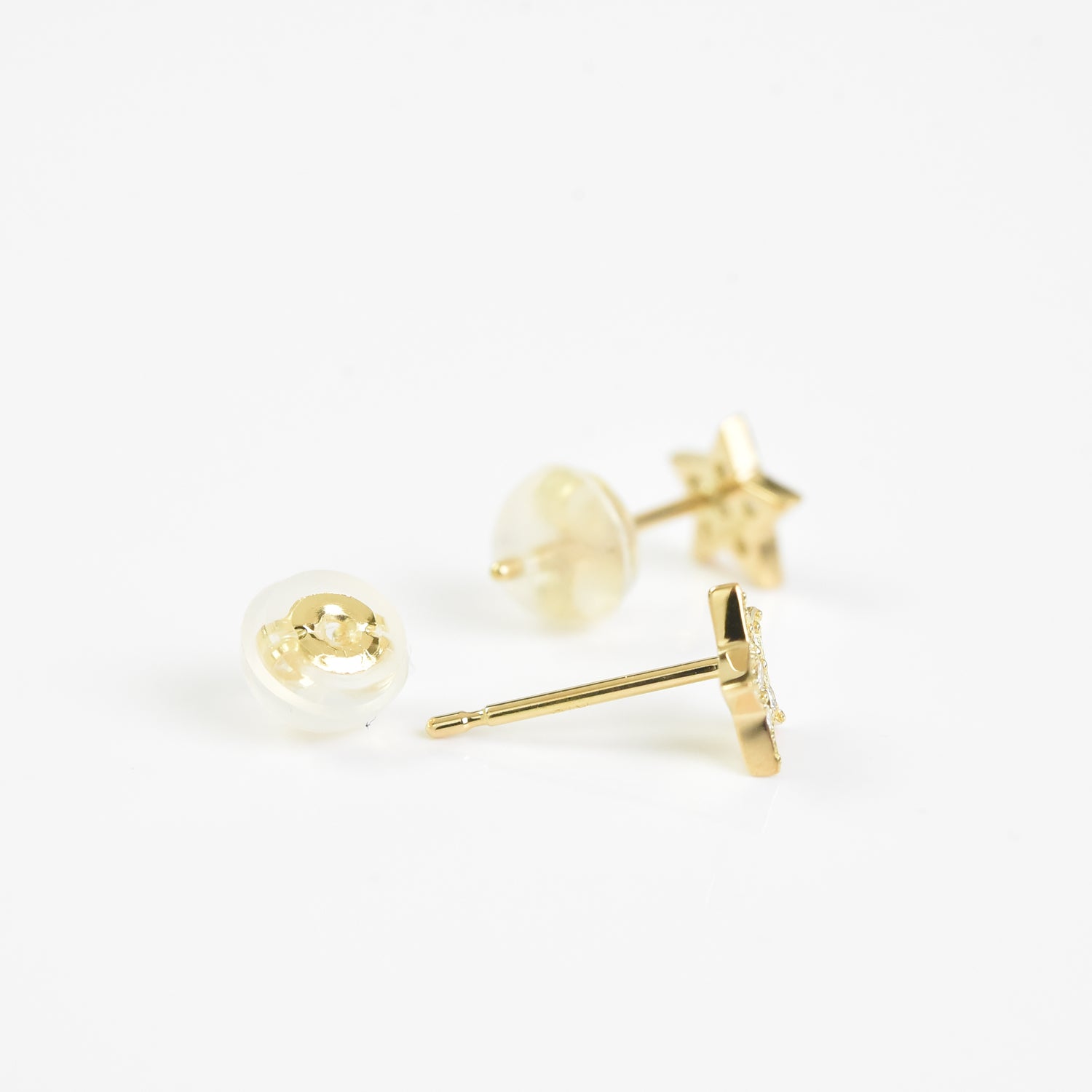 Star Shaped Diamond Earrings
