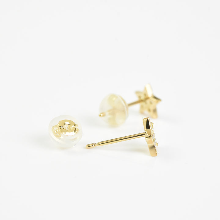 Star Shaped Diamond Earrings