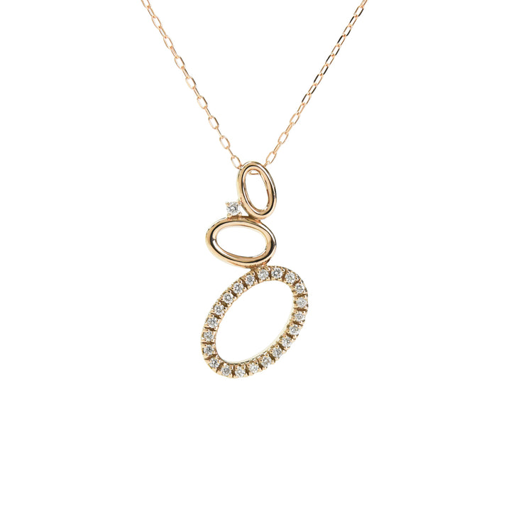 Ovals N Diamonds Pendant with Chain
