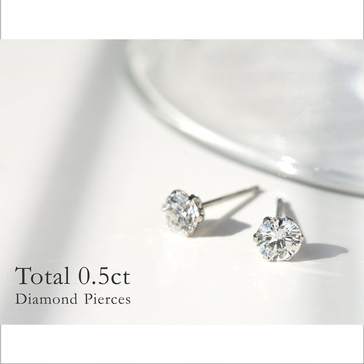 Solitaire Diamond Prong Setting Earrings
