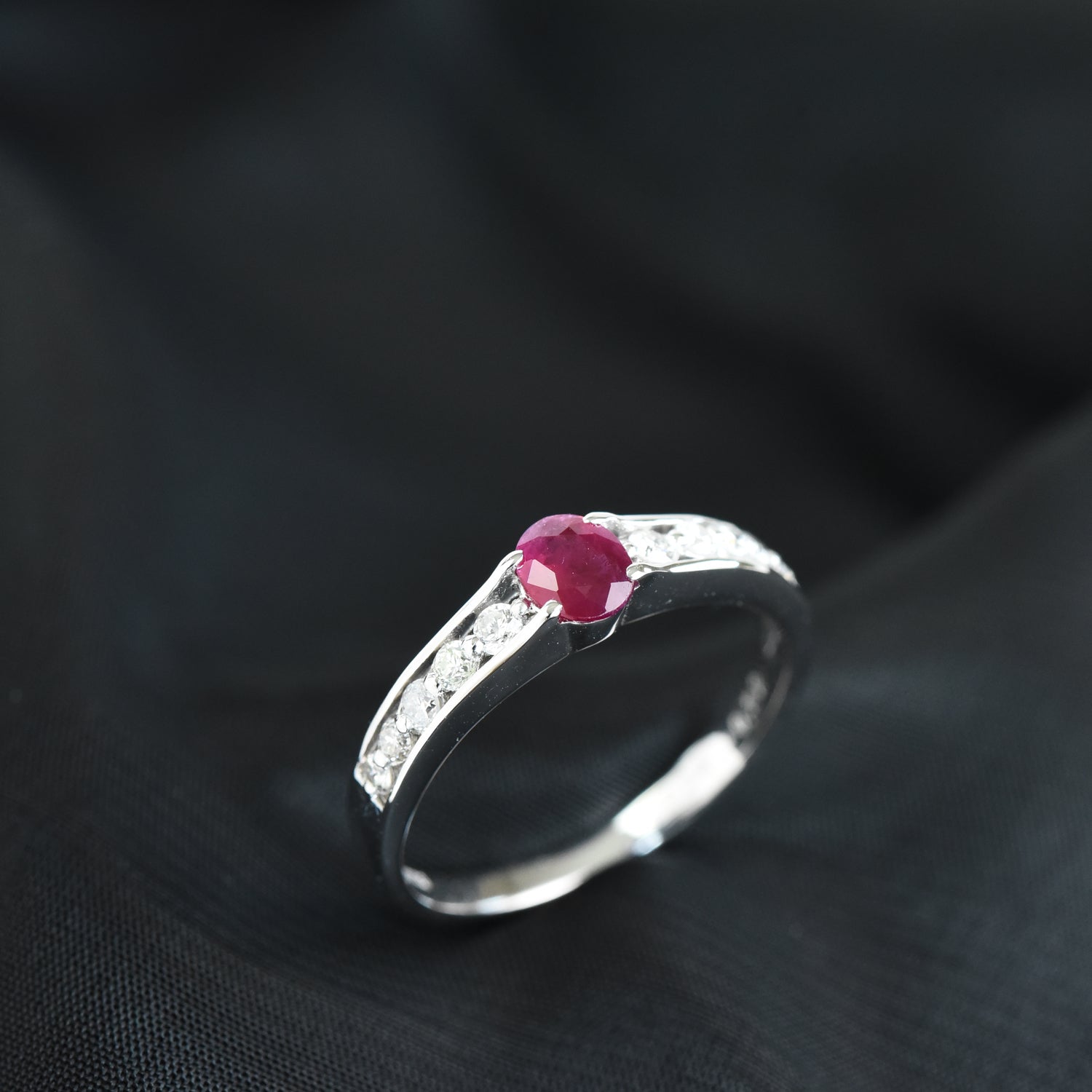 Ruby N Diamond Ring