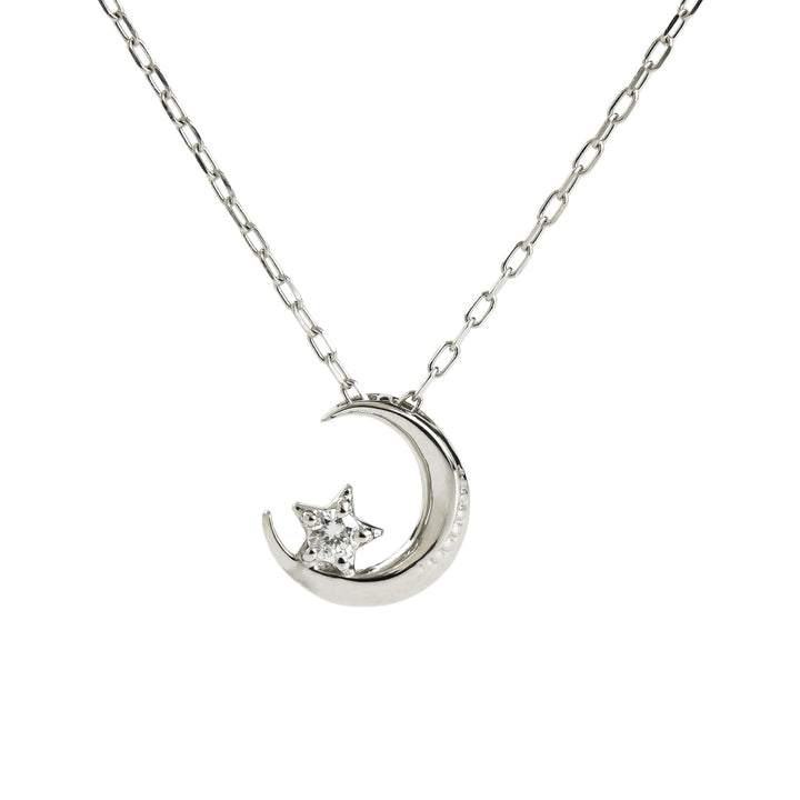 Moon N Star Pendant with Chain