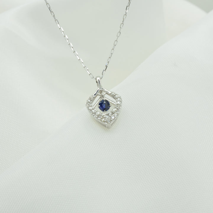 Sapphire Drop Diamond Ring