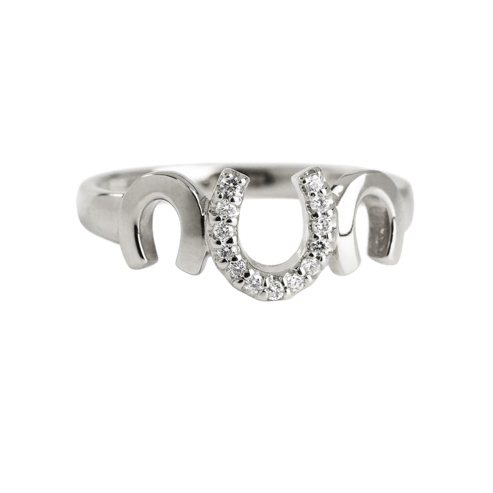 Horse Shoe Diamond Ring