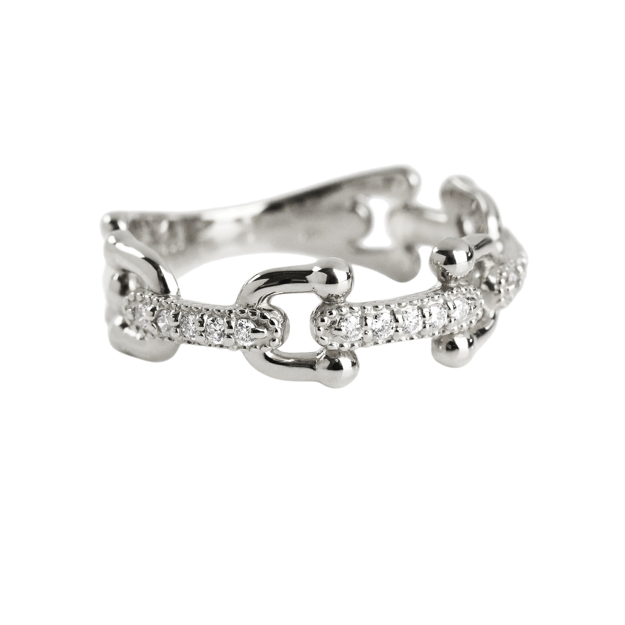 Chain Diamond Ring
