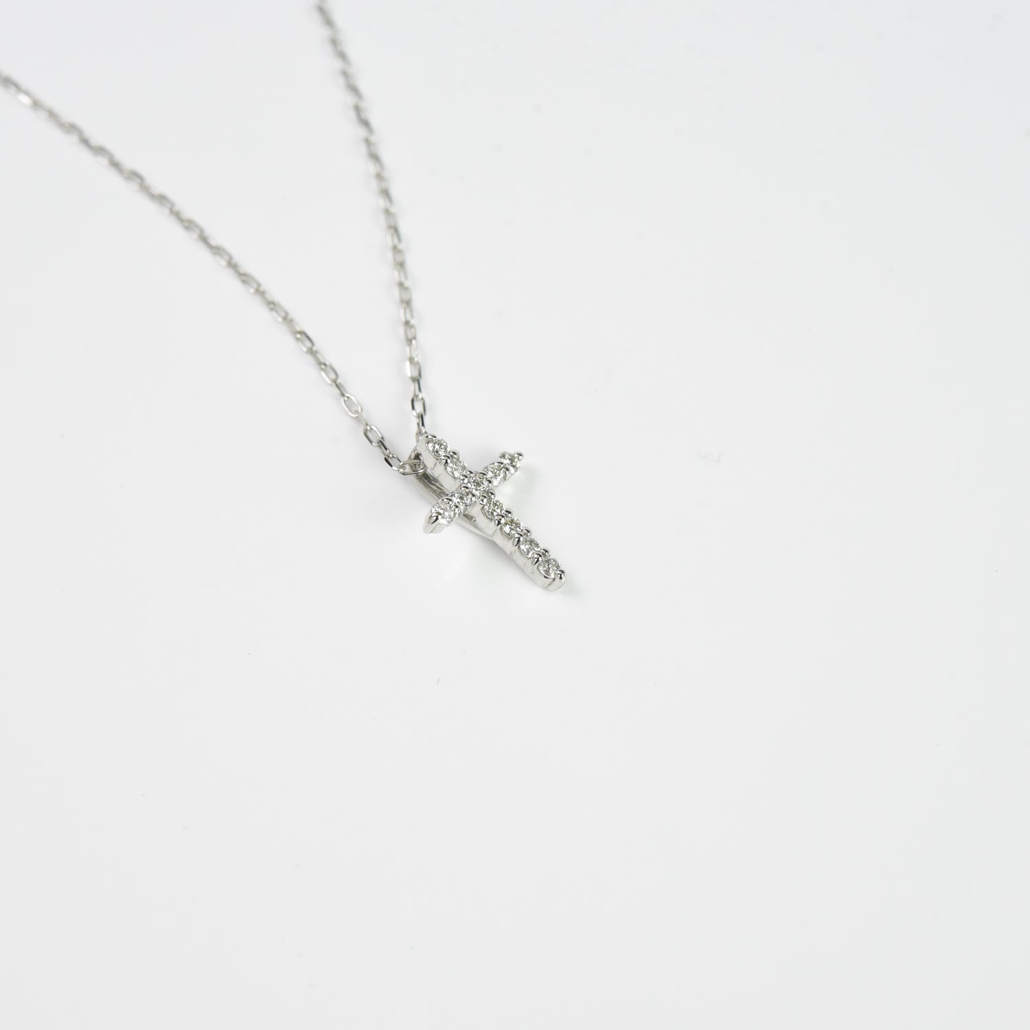Cross Diamond Pendant with Chain