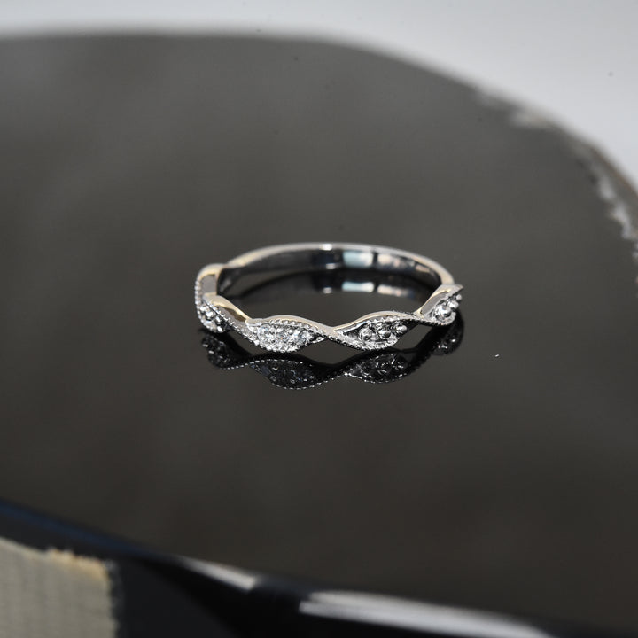 Twisted Diamond Ring