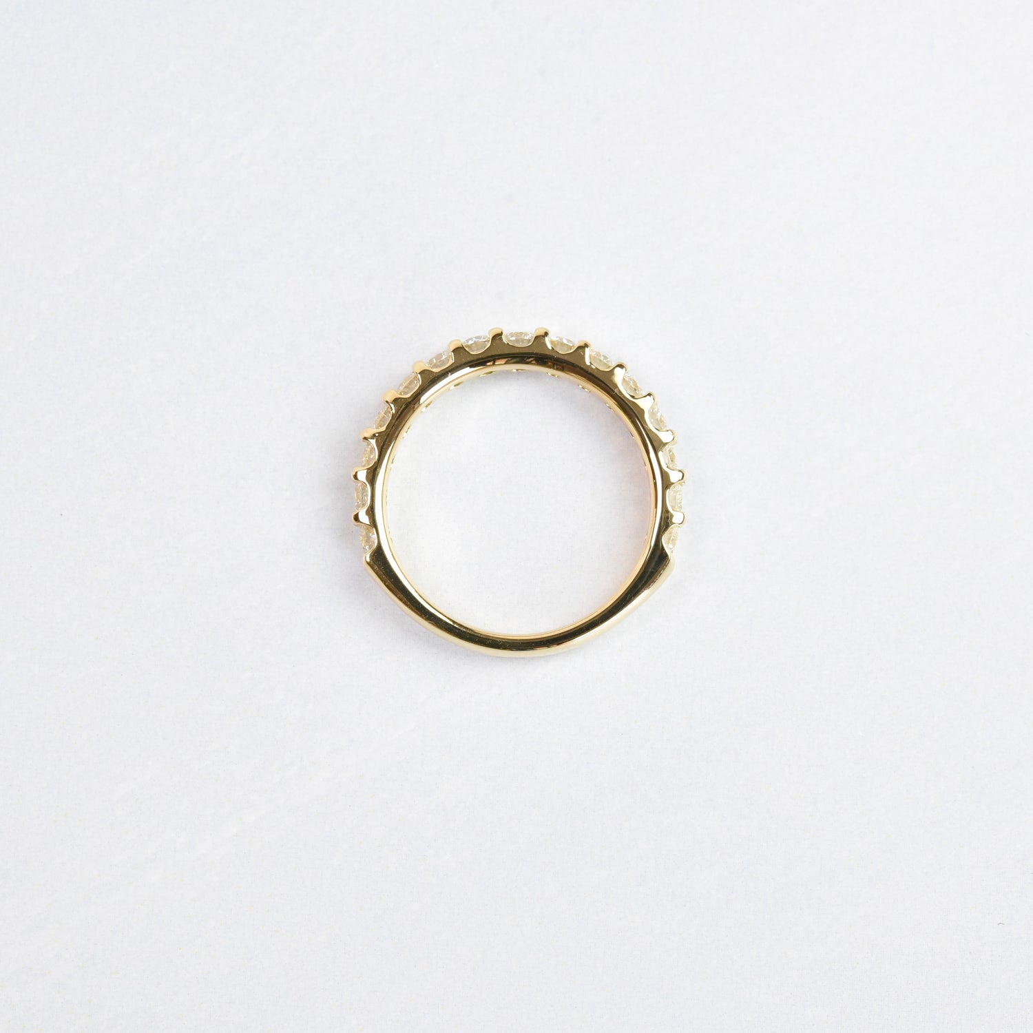 Single Line Diamond Ring