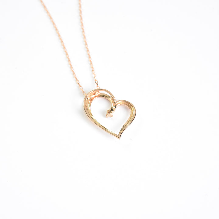 Diamond Heart Pendant with Chain