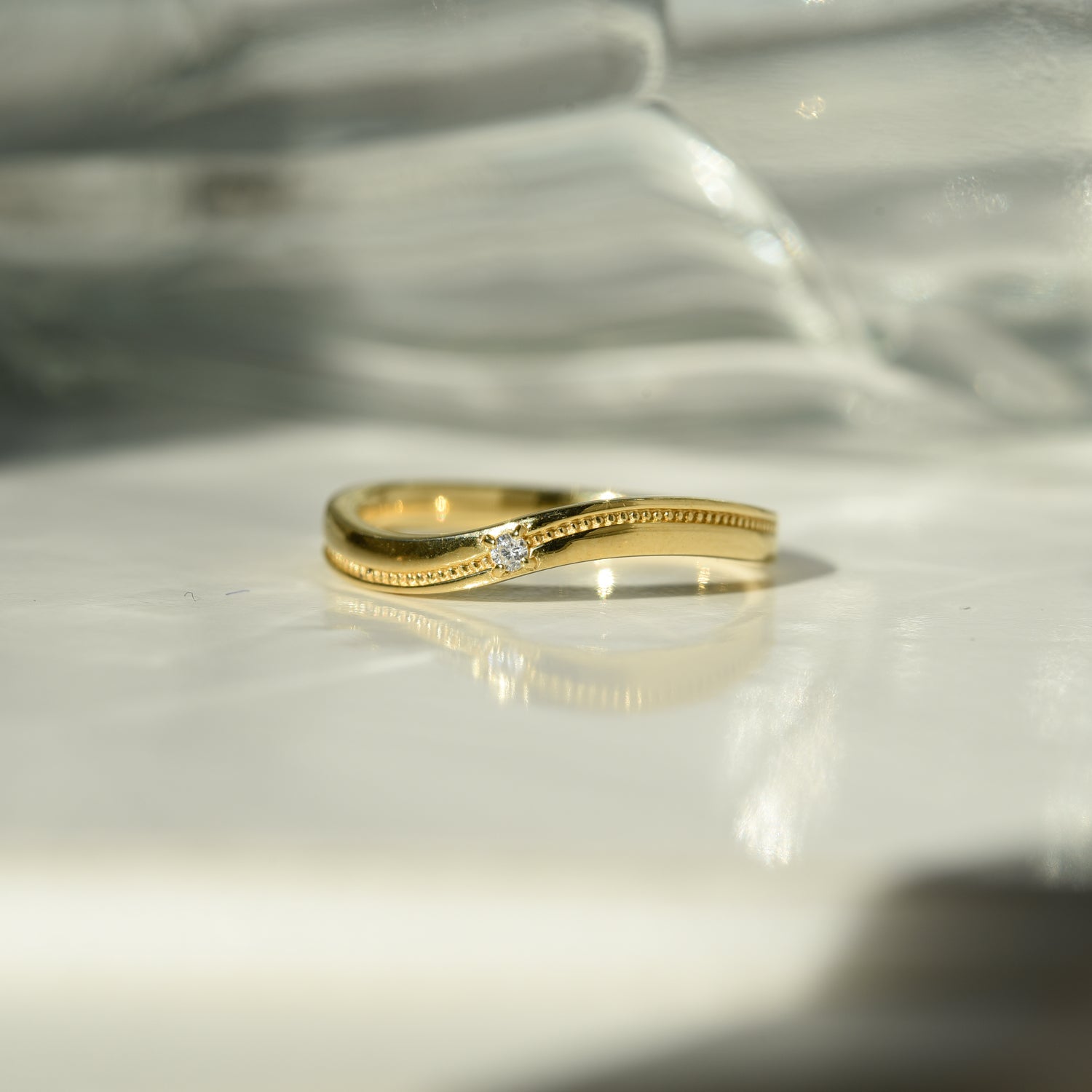 Solitaire S Design Ring