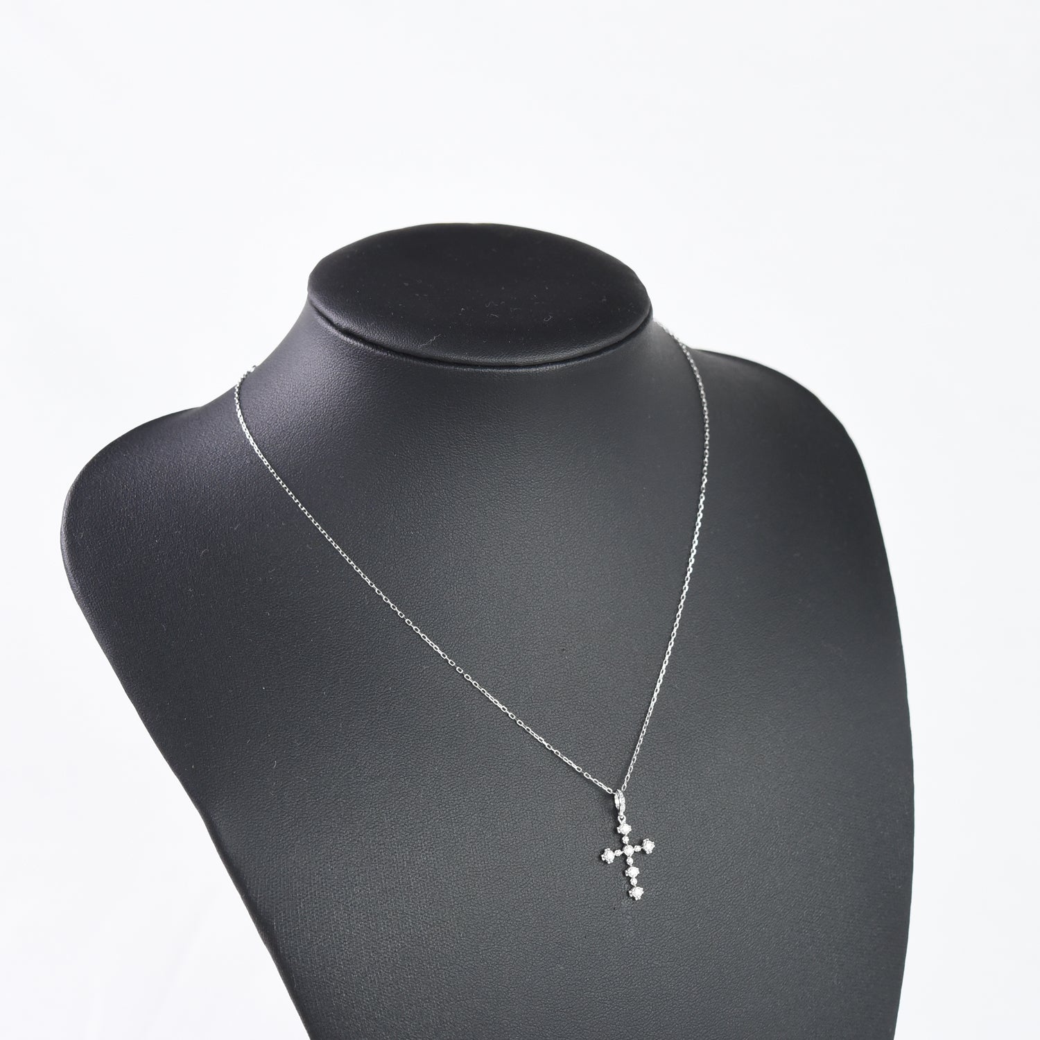 Cross in Diamonds Pendant with Chain