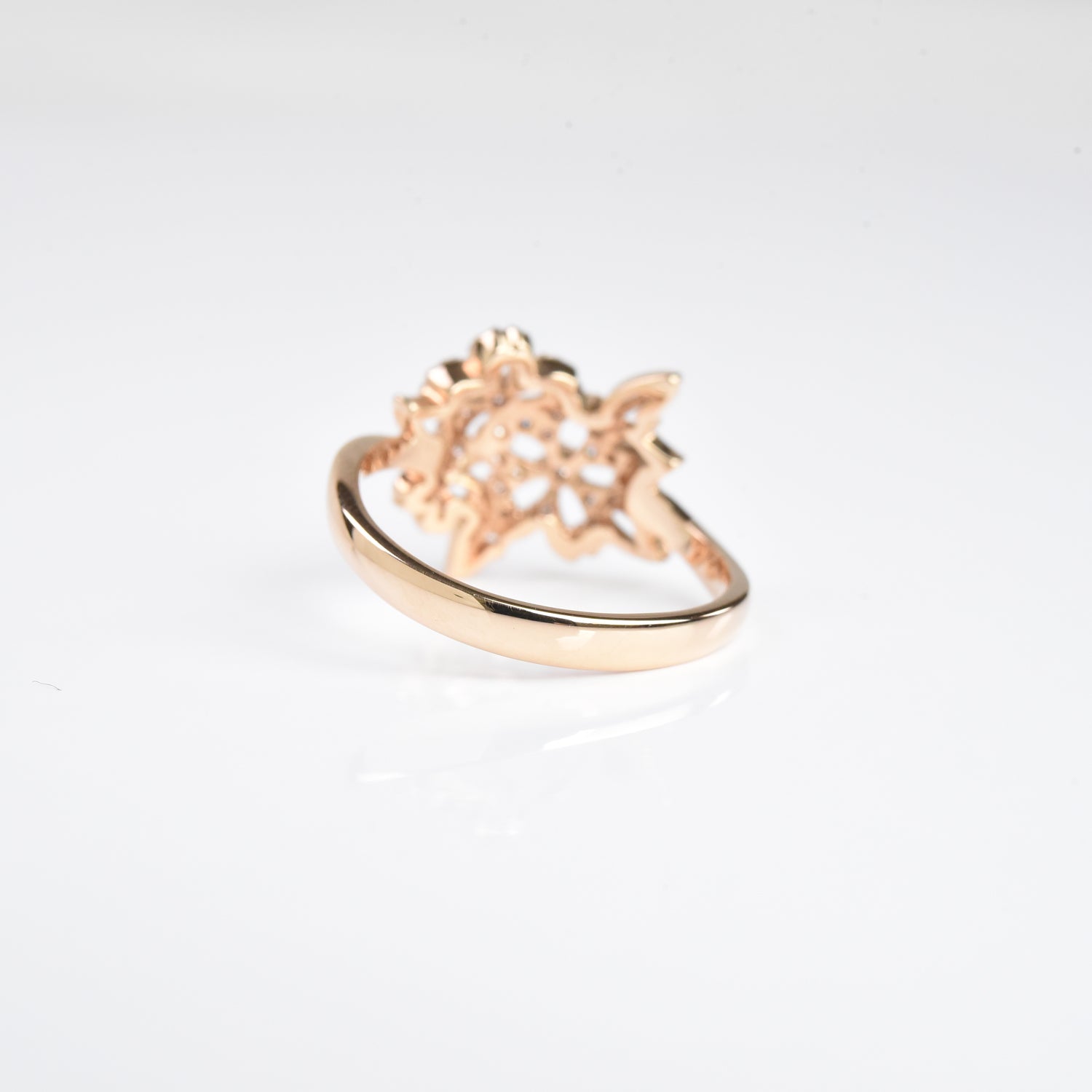 Flower N Leaf Diamond Ring