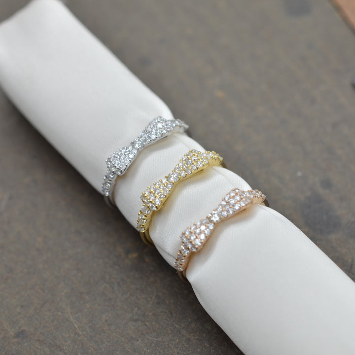Bow Diamond Ring