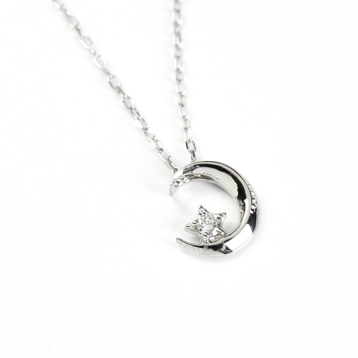 Moon N Star Pendant with Chain