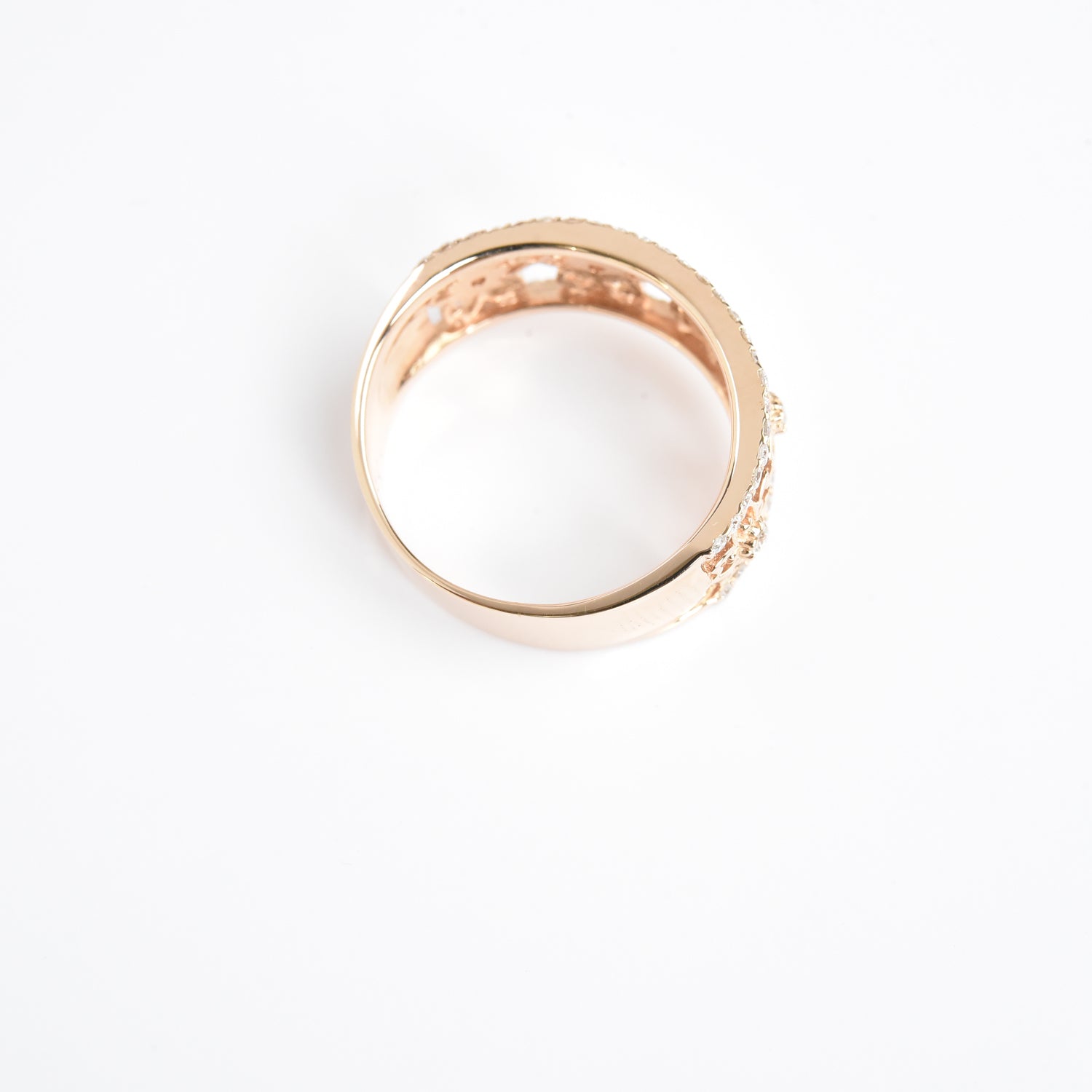 Sakura Flowers N Diamond Ring