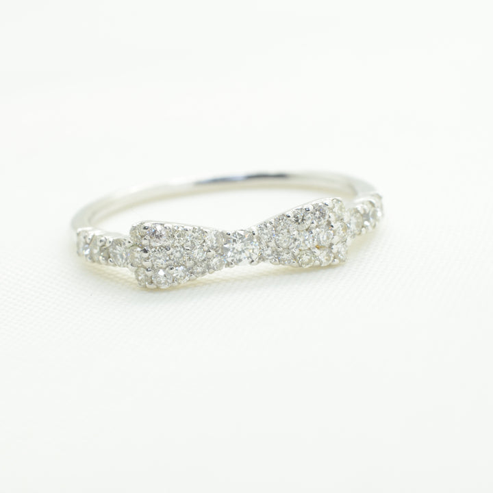 All Diamond Bow Ring