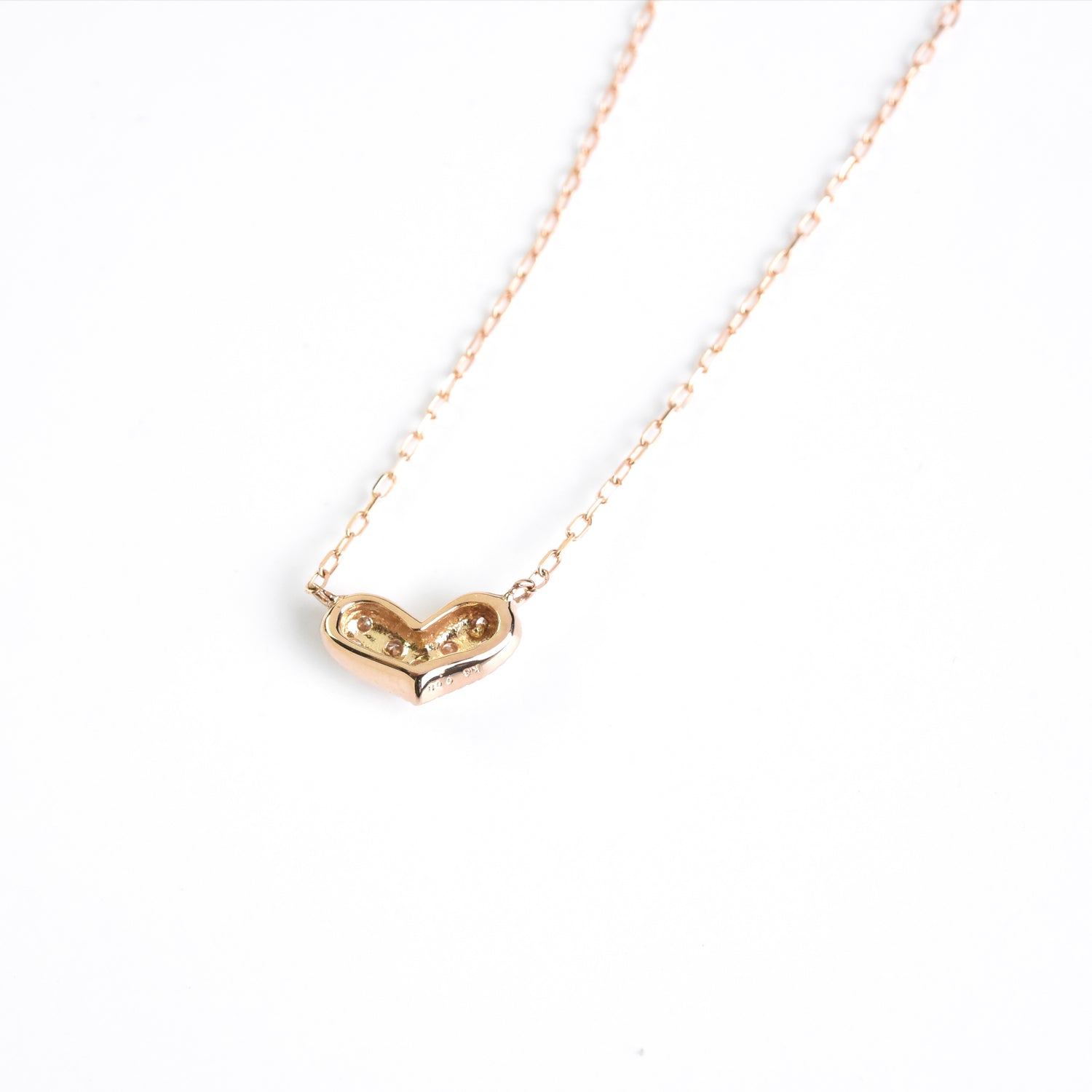 Diamond Studded Heart Pendant with Chain