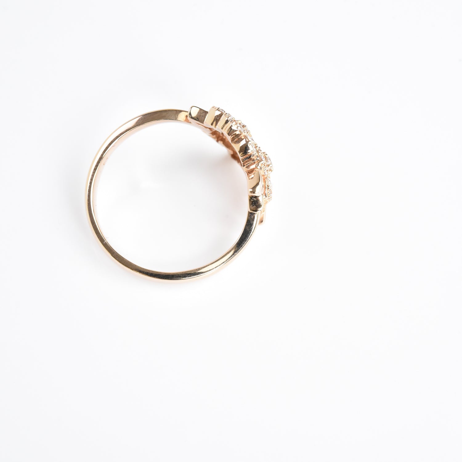 Flower N Leaf Diamond Ring