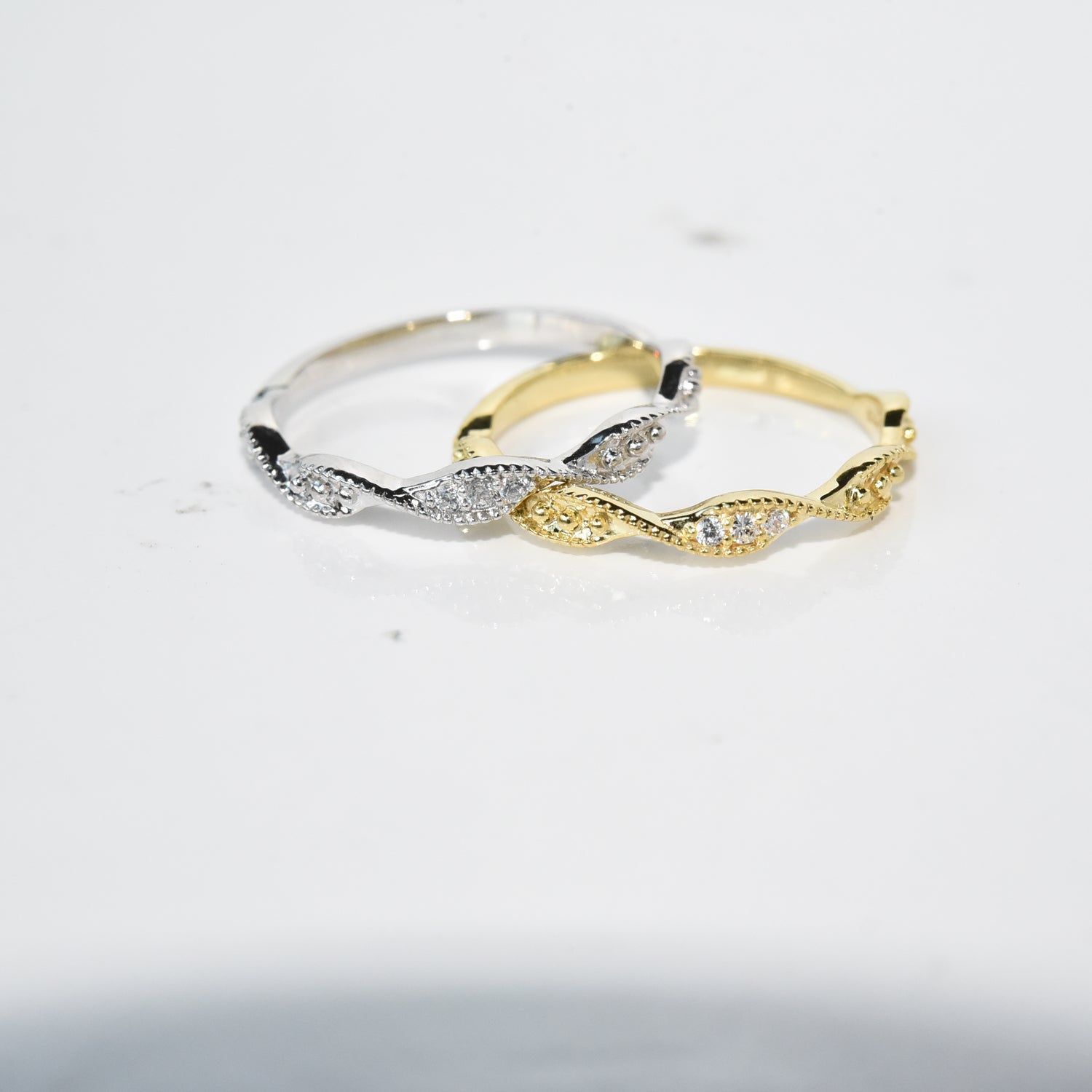 Twisted Diamond Ring