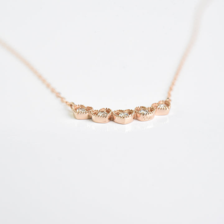 Diamonds Inside Hearts Pendant with Chain