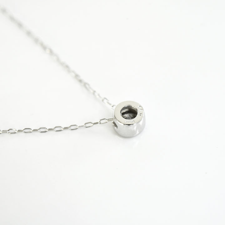 Single Diamond Pendant with Loop Chain