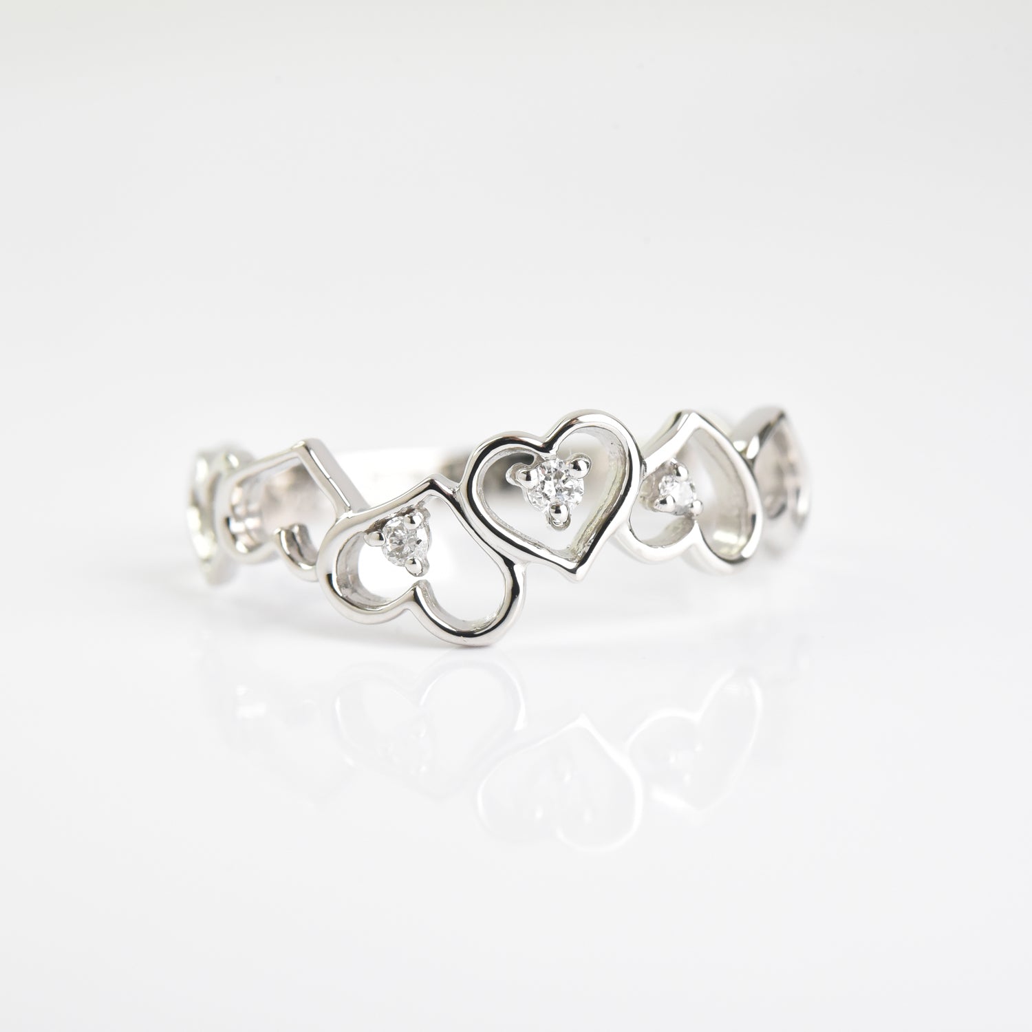 Diamonds n Hearts Ring