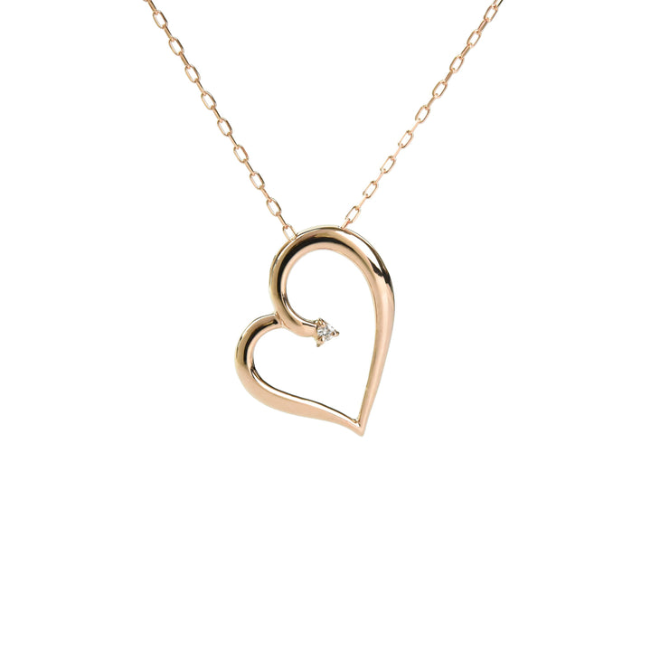 Diamond Heart Pendant with Chain