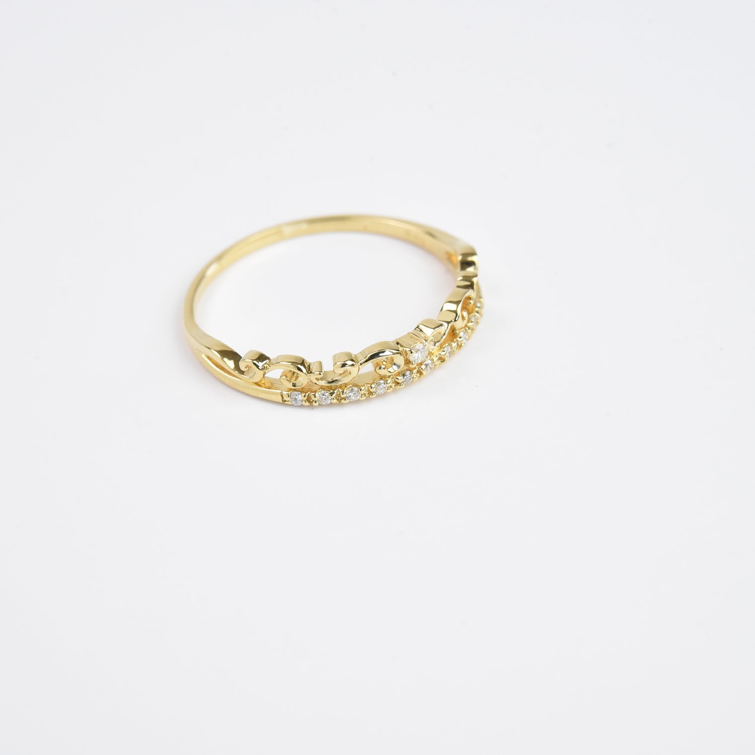 Venetian Diamond Gold Ring
