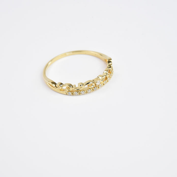 Venetian Diamond Gold Ring