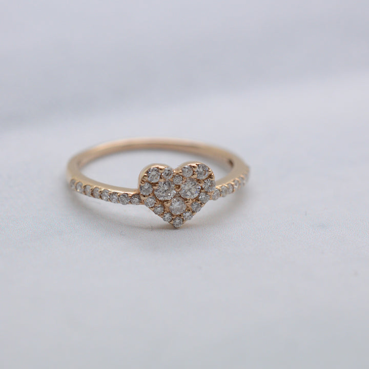 Diamond Heart Ring