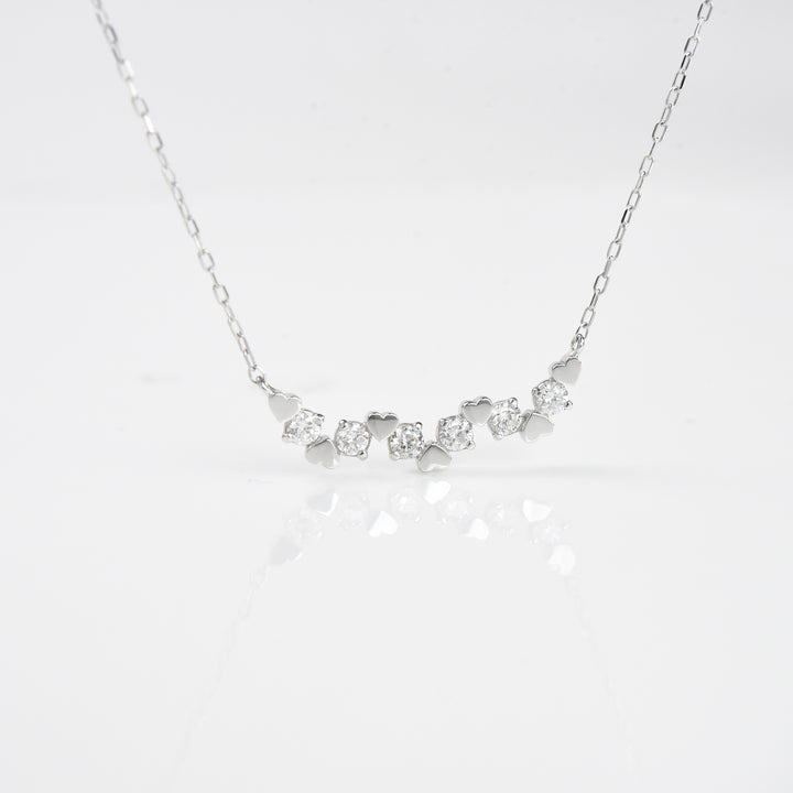 Heart n Diamond Pendant with Chain