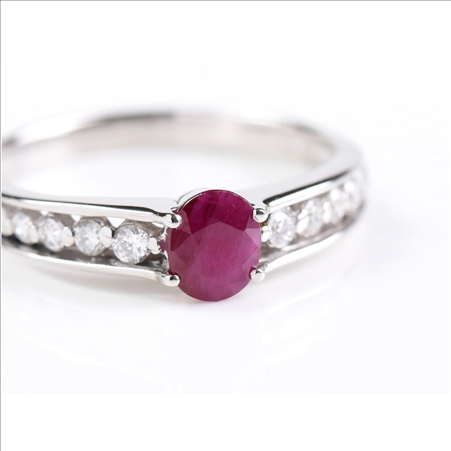 Ruby N Diamond Ring